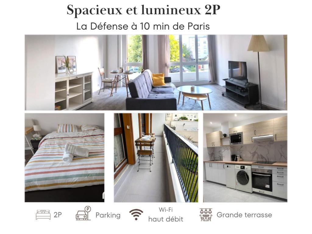 Evasion La Defense - Balcon & Wi-Fi, A 10 Min De Paris Leilighet Courbevoie Eksteriør bilde